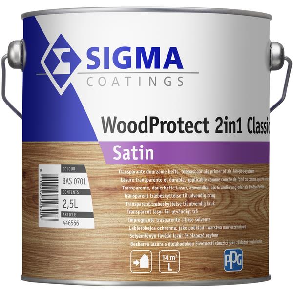 Grote foto woodprotect 2in1 satin classic transparant 2 5 liter doe het zelf en verbouw verven en sierpleisters