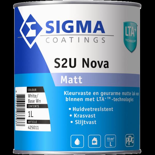 Grote foto s2u nova matt 1 liter doe het zelf en verbouw verven en sierpleisters