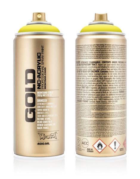 Grote foto montana gold g1110 brimstone 400 ml doe het zelf en verbouw verven en sierpleisters