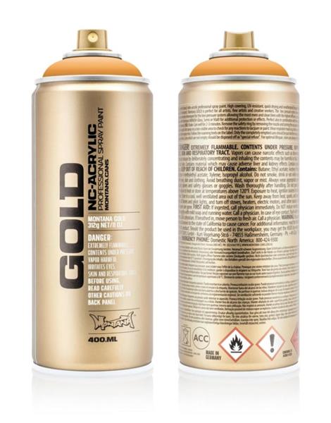 Grote foto montana gold g2030 blast orange 400 ml doe het zelf en verbouw verven en sierpleisters
