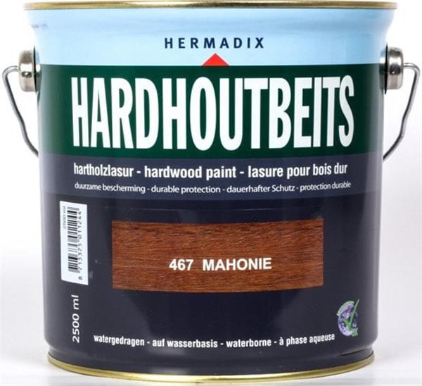Grote foto hardhoutbeits mahonie 467 2 5 liter doe het zelf en verbouw verven en sierpleisters