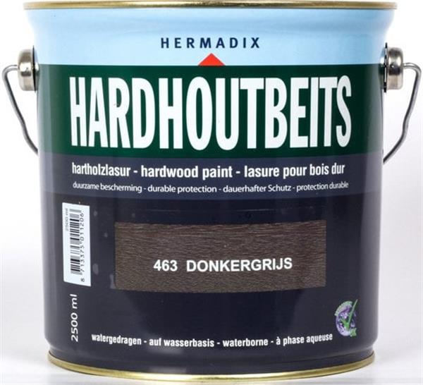 Grote foto hardhoutbeits donker grijs 463 2 5 liter doe het zelf en verbouw verven en sierpleisters