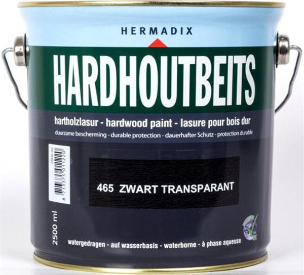 Grote foto hardhoutbeits zwart transparant 465 2 5 liter doe het zelf en verbouw verven en sierpleisters