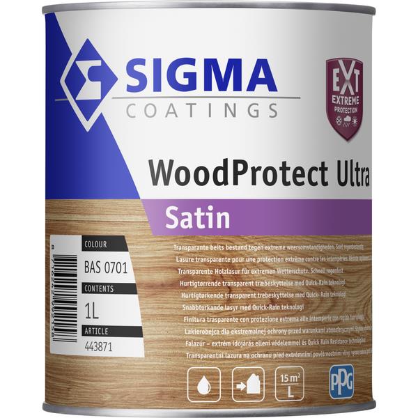 Grote foto woodprotect ultra satin transparant 1 liter doe het zelf en verbouw verven en sierpleisters