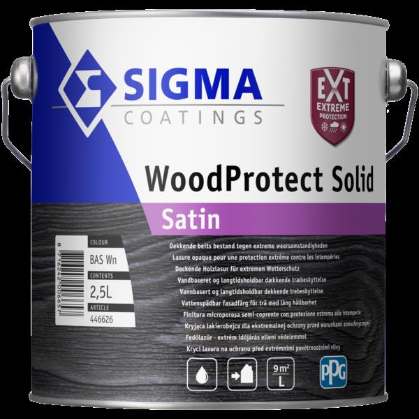 Grote foto woodprotect solid satin dekkend 2 5 liter doe het zelf en verbouw verven en sierpleisters