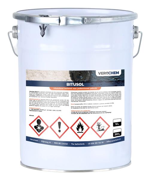 Grote foto verochem bitusol 5 liter doe het zelf en verbouw verven en sierpleisters