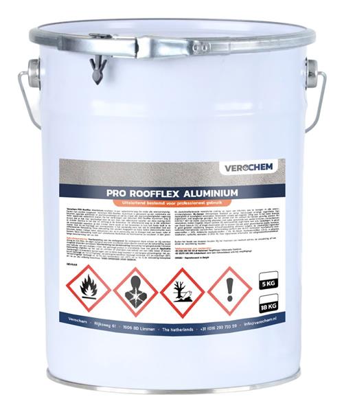 Grote foto pro roofflex dakcoating aluminium 5kg doe het zelf en verbouw verven en sierpleisters