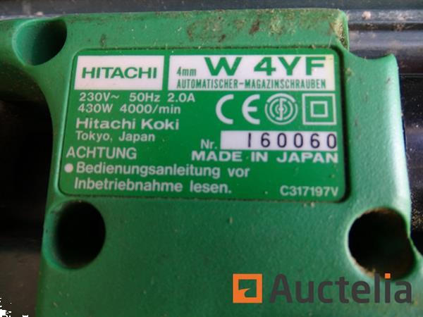 Grote foto hitachi w4yt riemschroevendraaier in zijn koffer doe het zelf en verbouw gereedschappen en machines