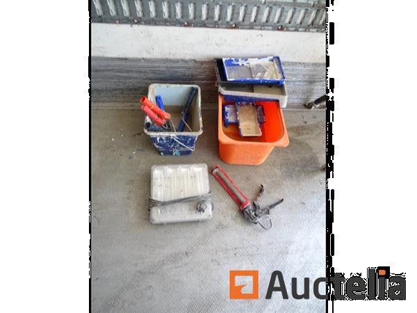Grote foto siliconen pomp spot 2 trays met verf accessoires doe het zelf en verbouw gereedschappen en machines