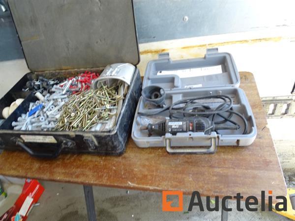 Grote foto wurth koffer met grote set van diverse bevestigingsmiddelen kleine dremel multi doe het zelf en verbouw onderdelen en accessoires