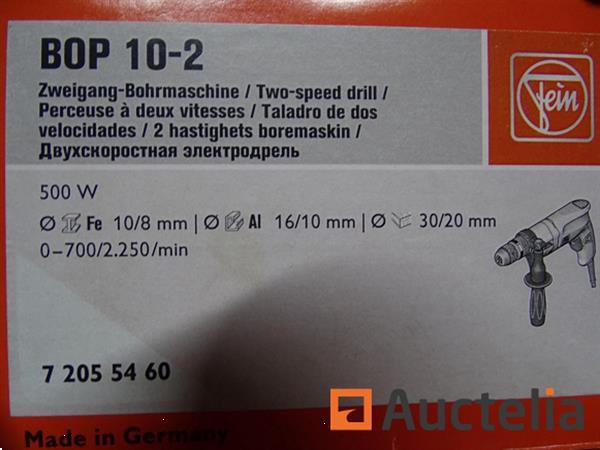 Grote foto fein bop 10 2 boormachine met 2 snelheden doe het zelf en verbouw gereedschappen en machines