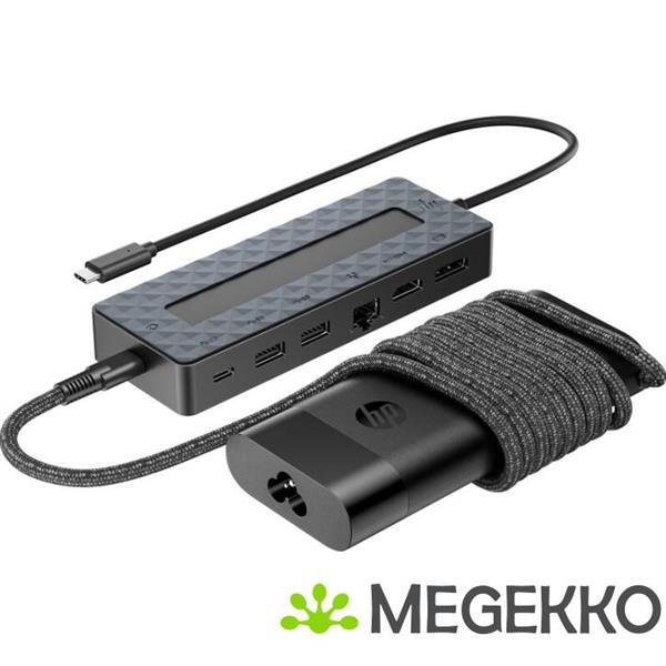 Grote foto hp universal usb c hub and laptop charger combo computers en software overige