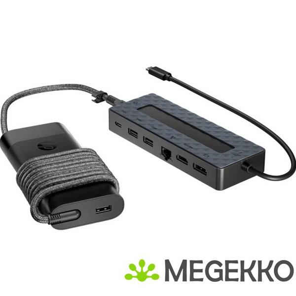 Grote foto hp universal usb c hub and laptop charger combo computers en software overige