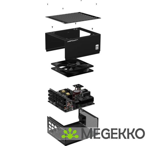 Grote foto lc power lc1000p v3.0 power supply unit 1000w zwart computers en software overige