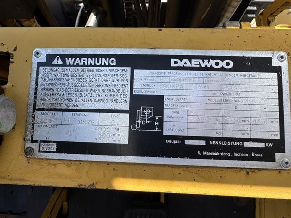 Grote foto daewoo d35s triplo 420 freelift sideshift diesel 1996 agrarisch heftrucks