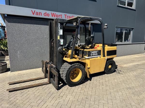 Grote foto daewoo d35s triplo 420 freelift sideshift diesel 1996 agrarisch heftrucks