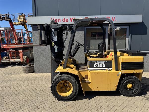 Grote foto daewoo d35s triplo 420 freelift sideshift diesel 1996 agrarisch heftrucks