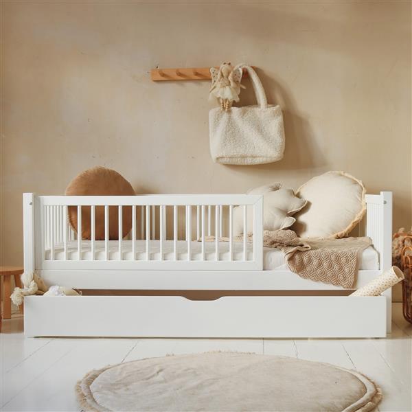Grote foto houten bed basic alto wit 190x90cm met slaaplade wit 190x90 cm kinderen en baby complete kinderkamers