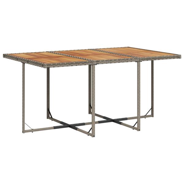 Grote foto vidaxl 7 delige tuinset met kussens poly rattan grijs tuin en terras tuinmeubelen