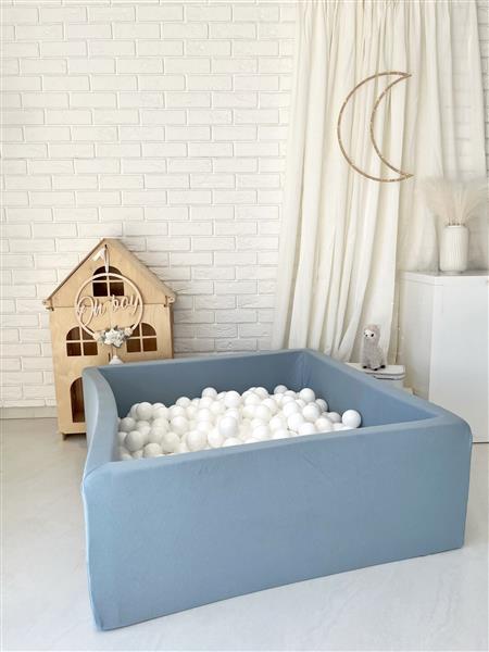 Grote foto ballenbad cotton 106x106x40 cm blue excl ballen kinderen en baby overige