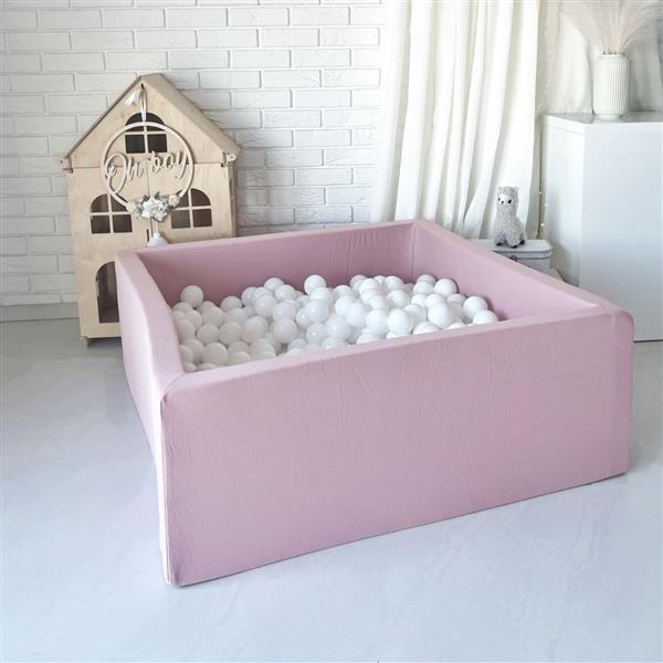 Grote foto ballenbad cotton 106x106x40 cm pink excl ballen kinderen en baby overige
