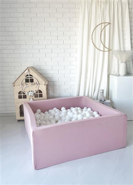 Grote foto ballenbad cotton 106x106x40 cm pink excl ballen kinderen en baby overige