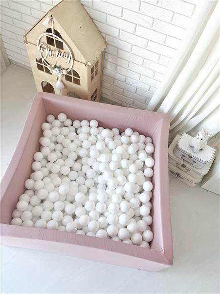 Grote foto ballenbad cotton 106x106x40 cm pink excl ballen kinderen en baby overige