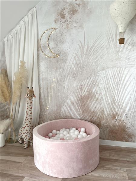 Grote foto ballenbad soft velvet 90x40cm light pink excl ballen kinderen en baby overige