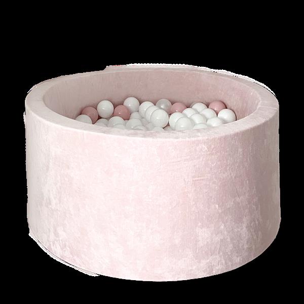 Grote foto ballenbad soft velvet 90x40cm light pink excl ballen kinderen en baby overige