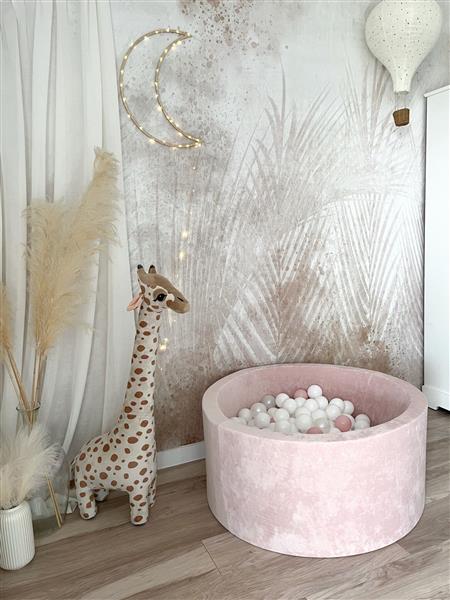 Grote foto ballenbad soft velvet 90x40cm light pink excl ballen kinderen en baby overige