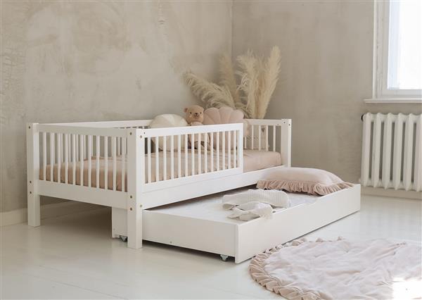 Grote foto houten bed basic alto wit 190x90cm met slaaplade wit 190x90 cm kinderen en baby complete kinderkamers