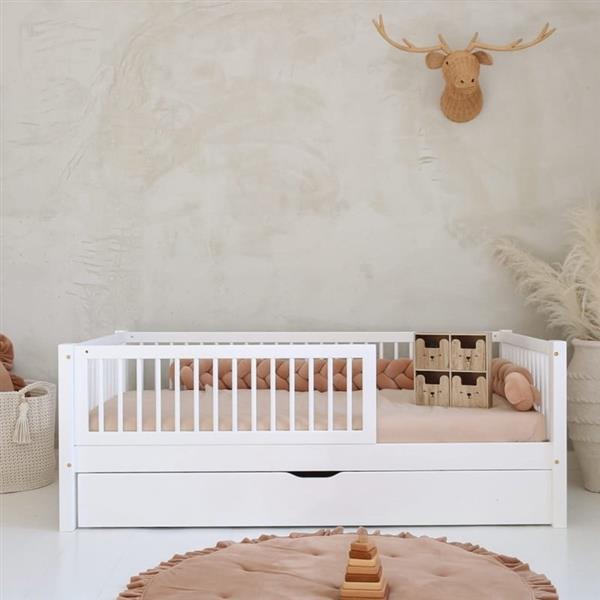Grote foto houten bed basic alto wit 190x90cm met slaaplade wit 190x90 cm kinderen en baby complete kinderkamers