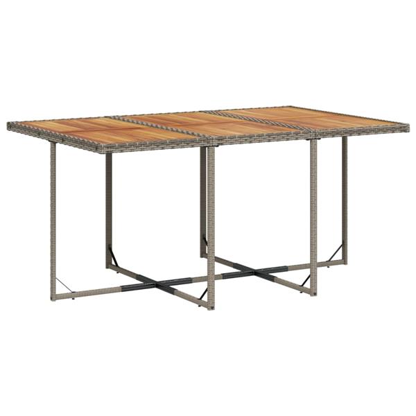 Grote foto vidaxl 7 delige tuinset met kussens poly rattan grijs tuin en terras tuinmeubelen