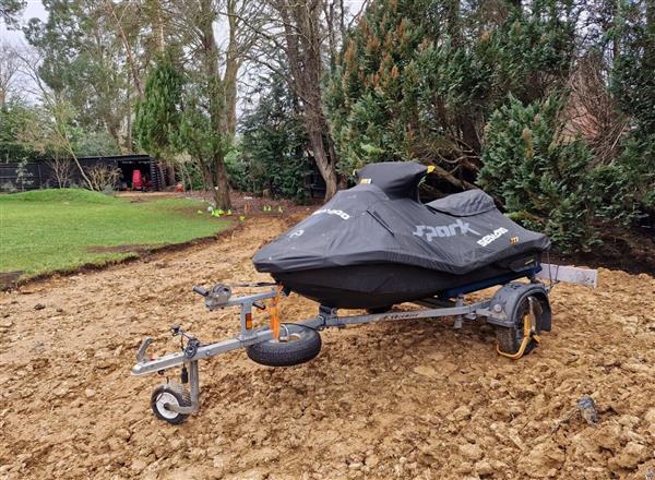 Grote foto 2017 seadoo spark trixx 3up 90 pk met aanhanger watersport en boten waterski