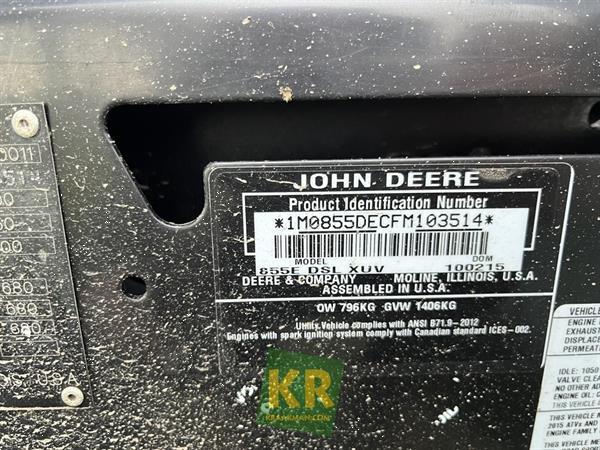 Grote foto john deere xuv855d 27002 motoren buggy en quad