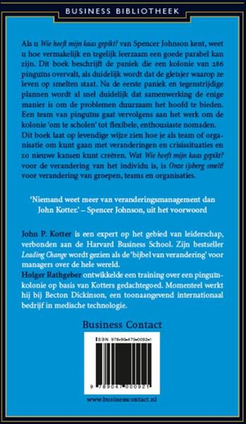 Grote foto onze ijsberg smelt business bibliotheek boeken overige boeken