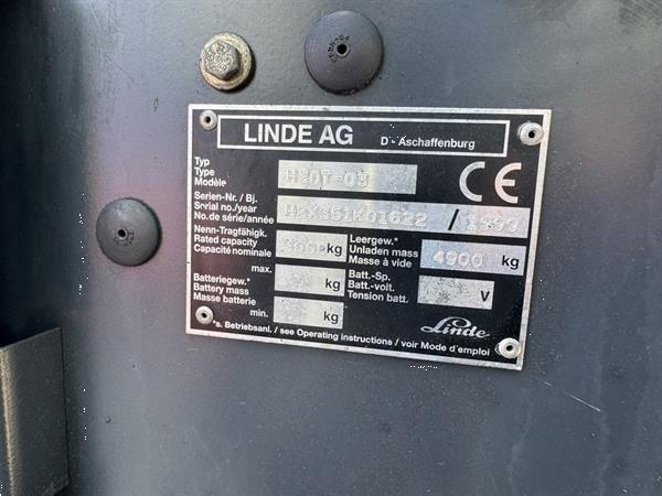 Grote foto linde h30t 03 triplo 530 freelift sideshift vorkversteller lpg 1999 agrarisch heftrucks