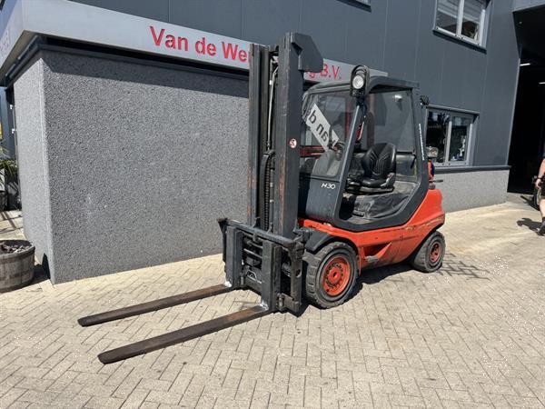 Grote foto linde h30t 03 triplo 530 freelift sideshift vorkversteller lpg 1999 agrarisch heftrucks