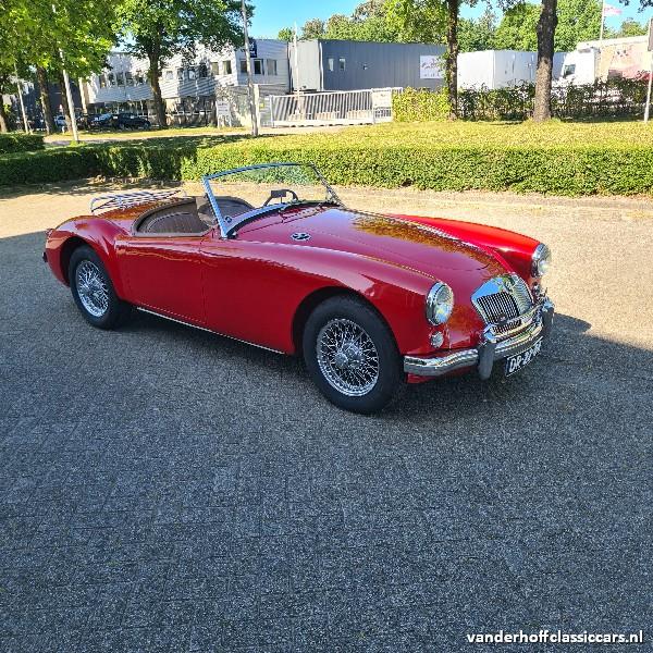 Grote foto mga rood 1959 1500cc auto mg