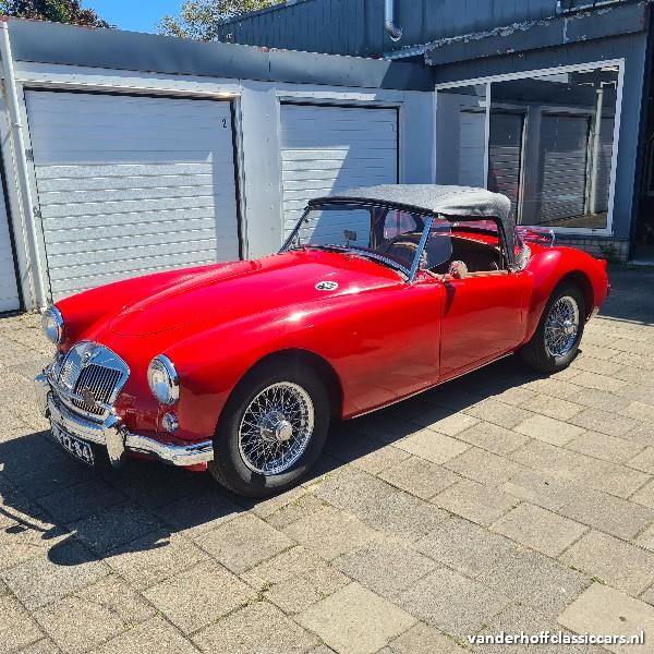 Grote foto mga rood 1959 1500cc auto mg