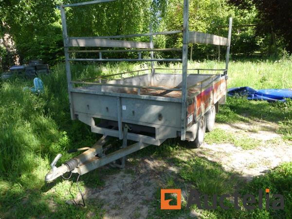 Grote foto segers dubbelassige dekzeil oplegger rem1700 agrarisch aanhangwagens