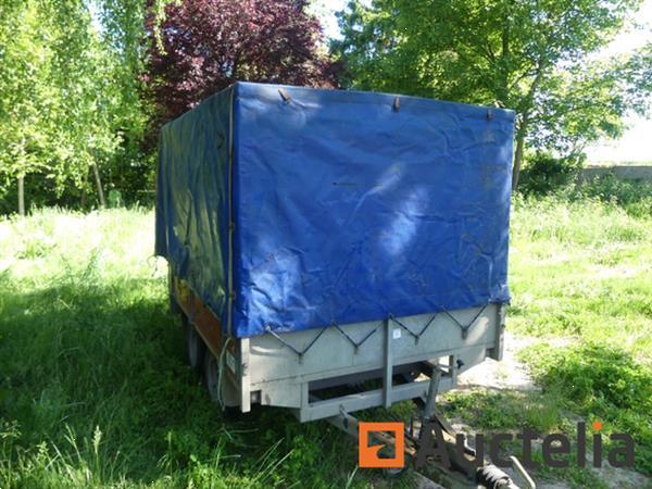 Grote foto segers dubbelassige dekzeil oplegger rem1700 agrarisch aanhangwagens
