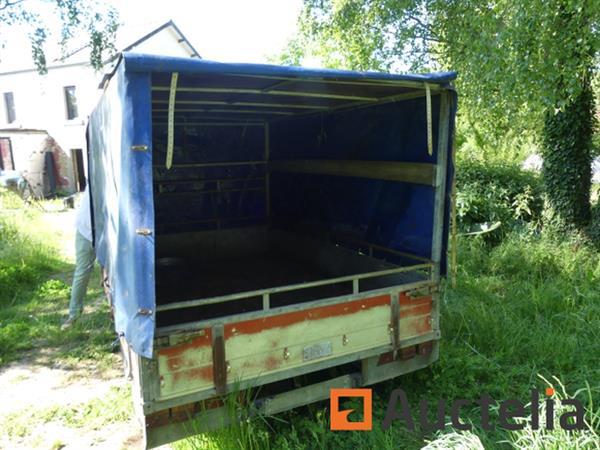 Grote foto segers dubbelassige dekzeil oplegger rem1700 agrarisch aanhangwagens