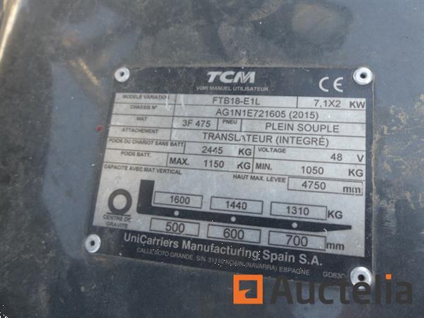 Grote foto tcm ftb18 e1l elektrische vorkheftruck agrarisch heftrucks