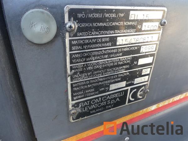 Grote foto fiat om eu 15 elektrische vorkheftruck agrarisch heftrucks