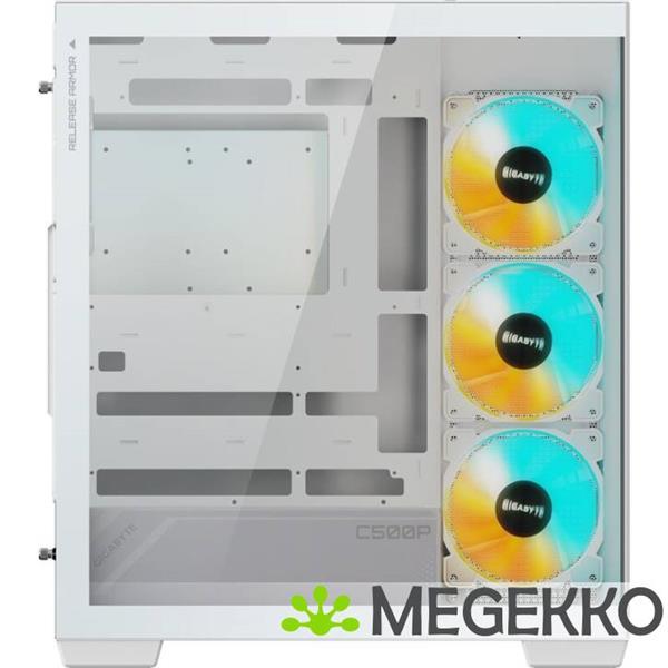 Grote foto gigabyte c500 panoramic stealth midi tower wit computers en software behuizingen en kasten