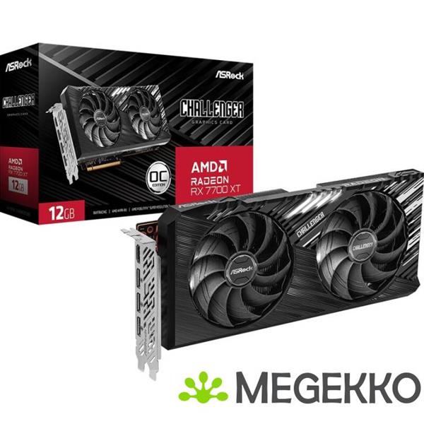 Grote foto asrock radeon rx 7700 xt challenger 12gb computers en software videokaarten