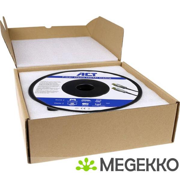 Grote foto act 10 meter hdmi premium 4k active optical cable v2.0 hdmi a male hdmi a male computers en software overige computers en software