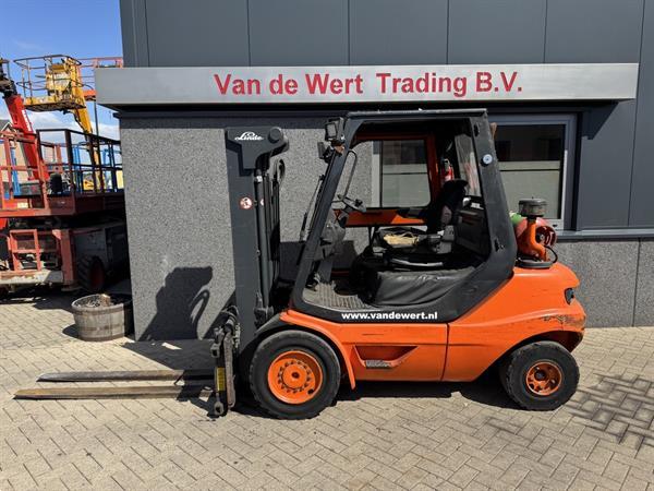 Grote foto linde h30t 03 triplo 430 freelift sideshift vorkversteller lpg 2002 agrarisch heftrucks