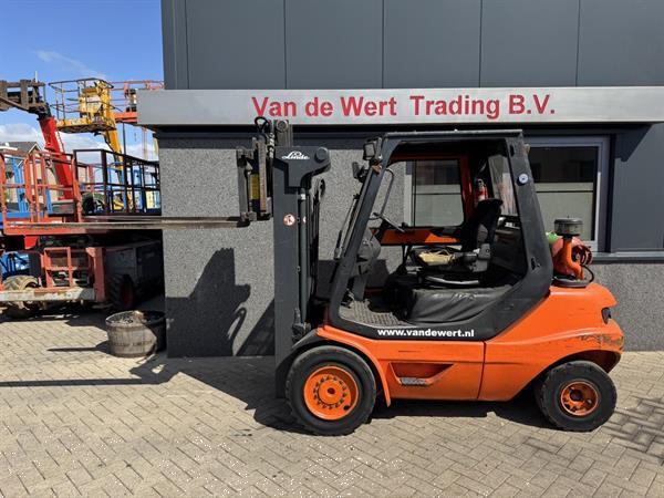 Grote foto linde h30t 03 triplo 430 freelift sideshift vorkversteller lpg 2002 agrarisch heftrucks